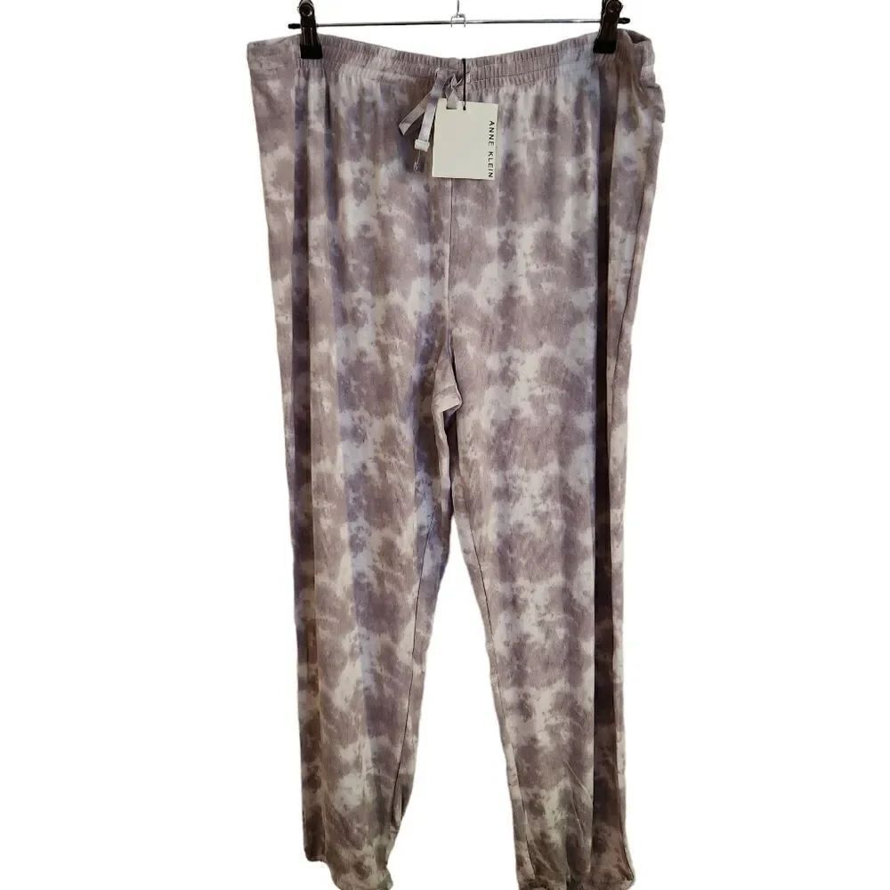 Anne Klein Tie Dye Print Jogger Loungewear Size XL